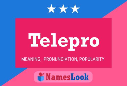 ملصق اسم Telepro