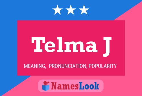 ملصق اسم Telma J