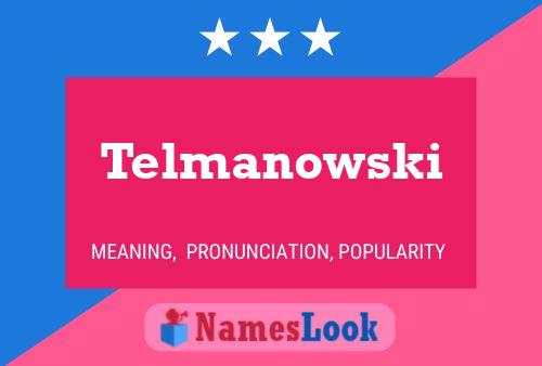 ملصق اسم Telmanowski