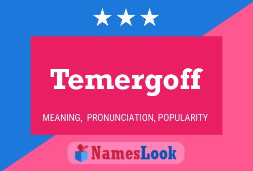 ملصق اسم Temergoff