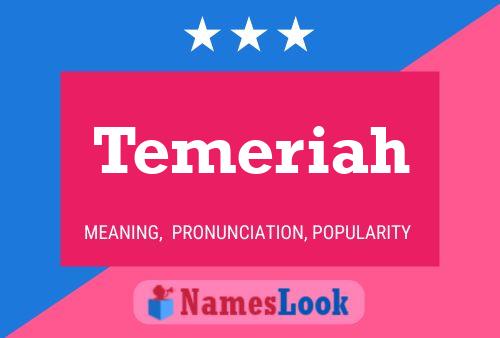 ملصق اسم Temeriah