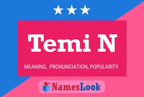 ملصق اسم Temi N