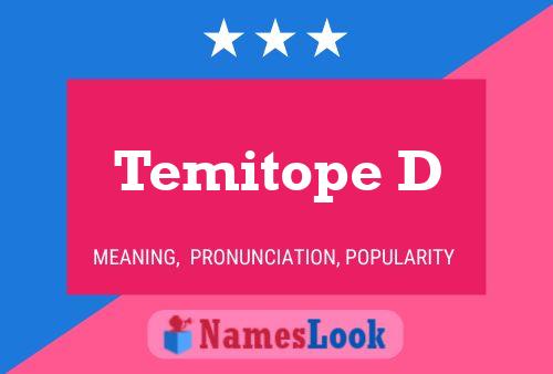 ملصق اسم Temitope D