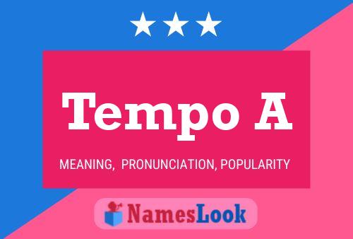 ملصق اسم Tempo A