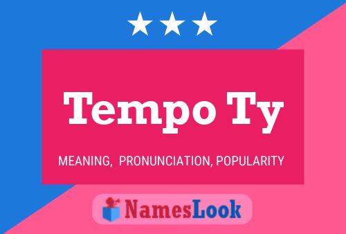 ملصق اسم Tempo Ty