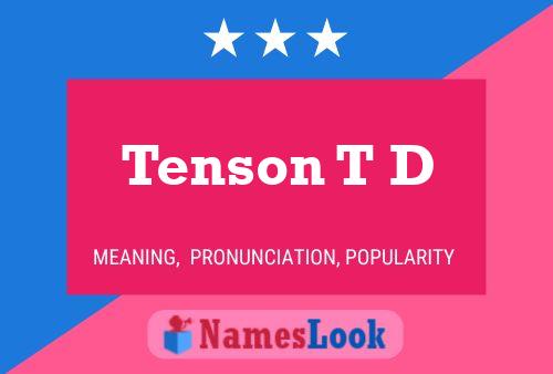 ملصق اسم Tenson T D