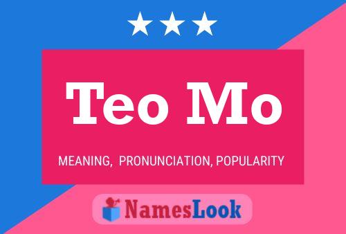 ملصق اسم Teo Mo