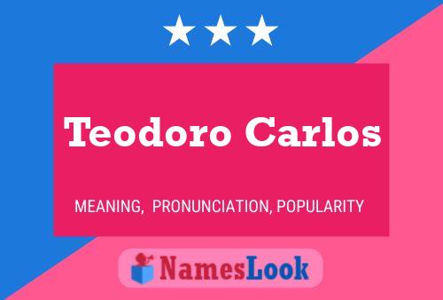 ملصق اسم Teodoro Carlos