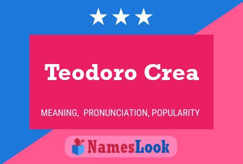 ملصق اسم Teodoro Crea