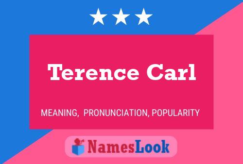 ملصق اسم Terence Carl