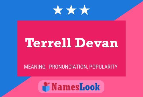 ملصق اسم Terrell Devan