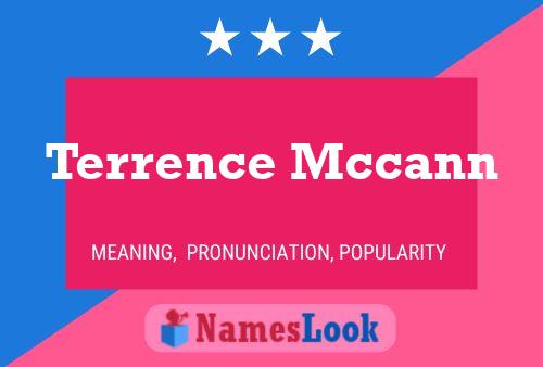 ملصق اسم Terrence Mccann