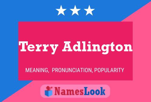 ملصق اسم Terry Adlington