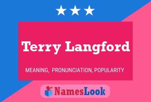 ملصق اسم Terry Langford