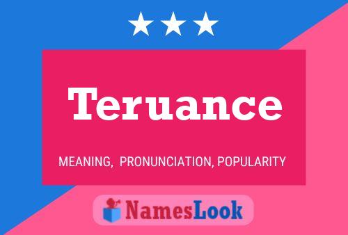 ملصق اسم Teruance