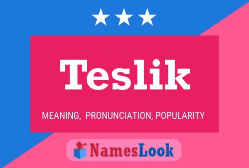 ملصق اسم Teslik