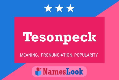 ملصق اسم Tesonpeck