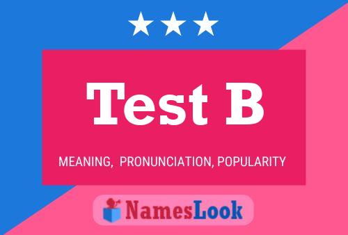 ملصق اسم Test B