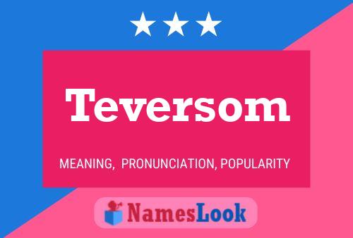 ملصق اسم Teversom