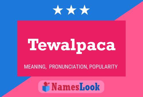 ملصق اسم Tewalpaca