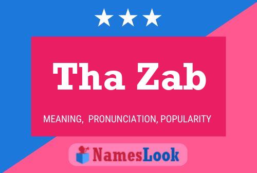 ملصق اسم Tha Zab