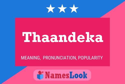 ملصق اسم Thaandeka