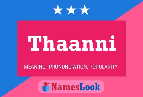 ملصق اسم Thaanni