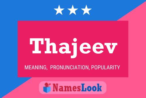 ملصق اسم Thajeev