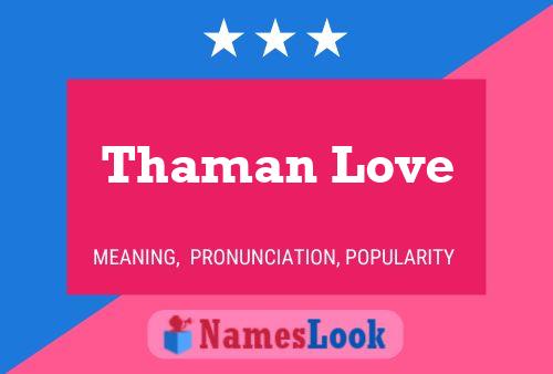 ملصق اسم Thaman Love