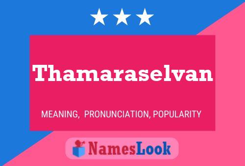 ملصق اسم Thamaraselvan