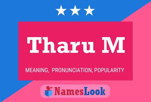 ملصق اسم Tharu M