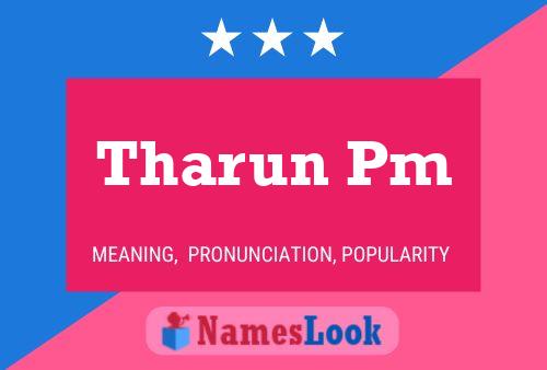 ملصق اسم Tharun Pm