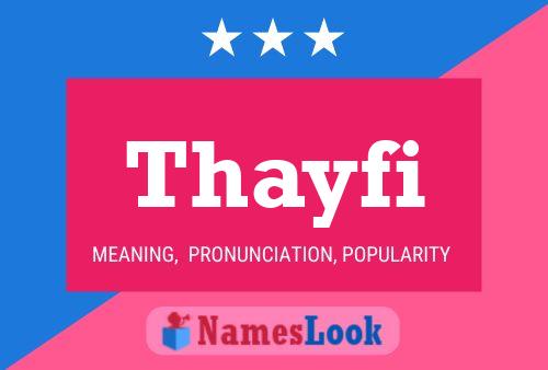 ملصق اسم Thayfi