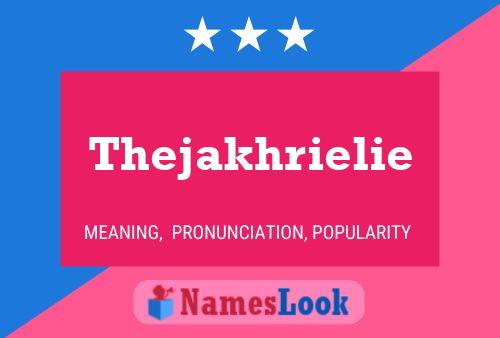 ملصق اسم Thejakhrielie