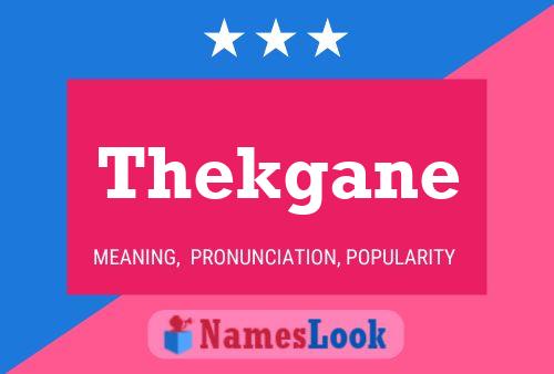 ملصق اسم Thekgane