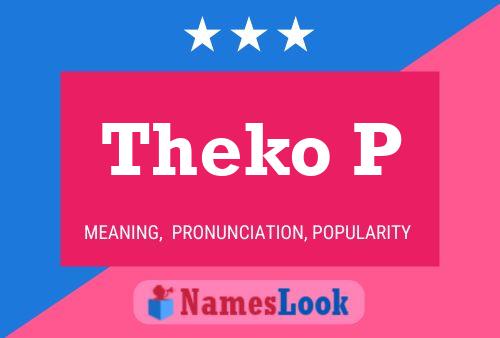 ملصق اسم Theko P