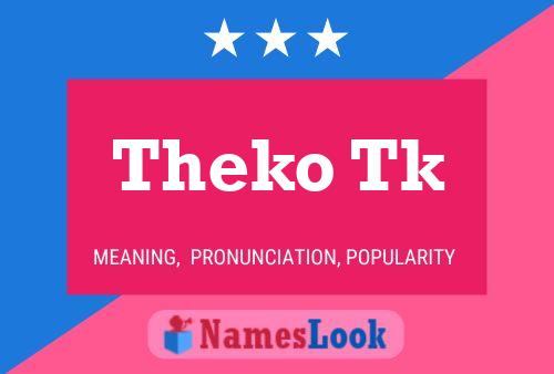 ملصق اسم Theko Tk