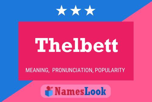 ملصق اسم Thelbett