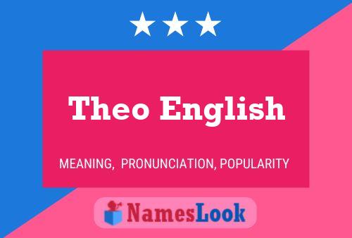 ملصق اسم Theo English