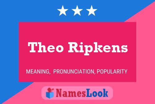 ملصق اسم Theo Ripkens