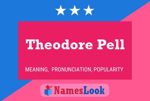 ملصق اسم Theodore Pell