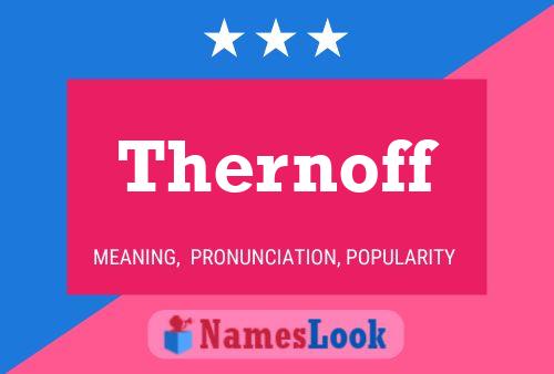 ملصق اسم Thernoff