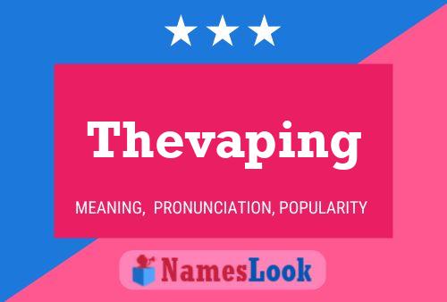 ملصق اسم Thevaping