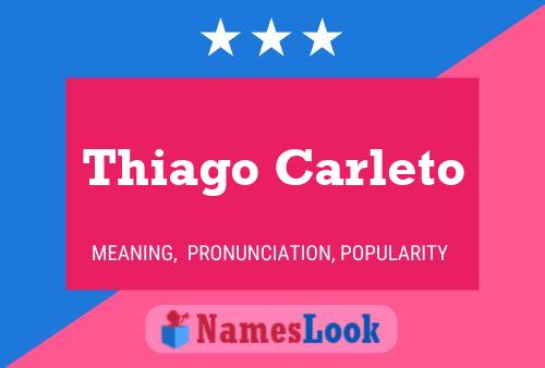 ملصق اسم Thiago Carleto