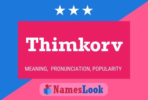 ملصق اسم Thimkorv