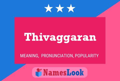 ملصق اسم Thivaggaran