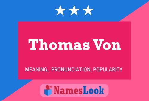 ملصق اسم Thomas Von