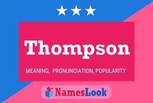 ملصق اسم Thompson