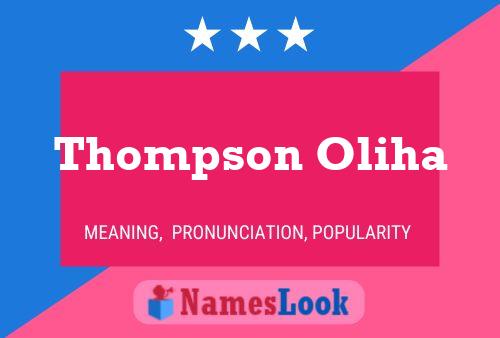 ملصق اسم Thompson Oliha