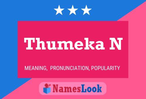 ملصق اسم Thumeka N